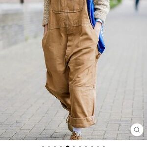 2 NEW pairs $50/each - green & Camel-Madepants Duckbill OverallsXL